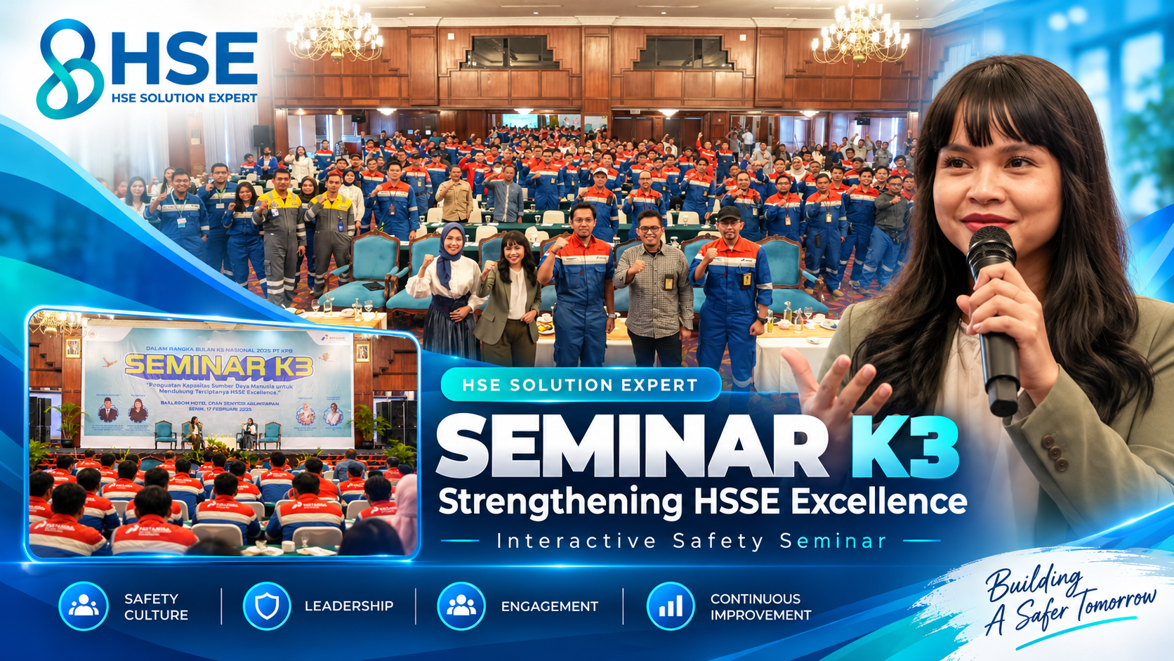Supporting HSSE Excellence at National K3 Seminar of Pertamina Kilang Balikpapan
